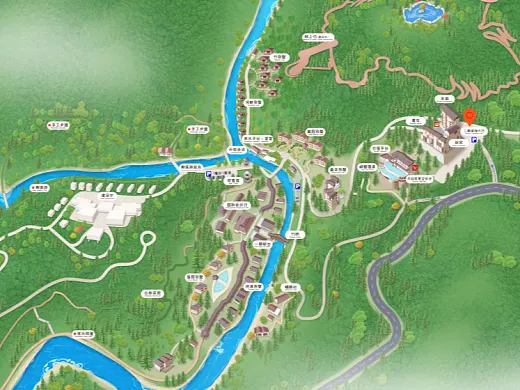 钦南结合景区手绘地图智慧导览和720全景技术，可以让景区更加“动”起来，为游客提供更加身临其境的导览体验。